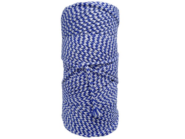 Sznurek 3mm 100m by GOLD-POL kolekcja MIX WHITE / ROYAL BLUE pleciony bawełniany ozdobny sklep ze sznurkami Warszawa