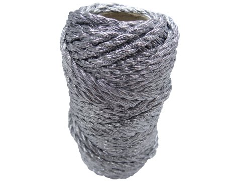 Sznurek 3mm 3PLY SREBRNY 25m by GOLD-POL trójskrętny świąteczny hurtownia sznurków GOLD-POL Warszawa