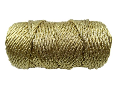 Sznurek 3mm 3PLY ZŁOTY 25m by GOLD-POL trójskrętny świąteczny hurtownia sznurków GOLD-POL Warszawa