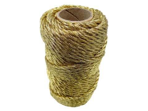 Sznurek 3mm 3PLY ZŁOTY 25m by GOLD-POL trójskrętny świąteczny hurtownia sznurków GOLD-POL Warszawa