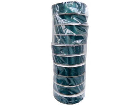 18mm wstążka dwustronna 25m 8306 ZIELONA BUTELKA atłasowa DF 100% polyester satynowa z dużym połyskiem wstążki GOLD-POL