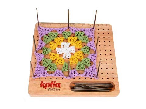 Granny Blocker Katia 23cmx23cm kwadrat drewniany blokowanie kwadratów babuni kwadratowiec w Goldpol