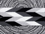 50mm taśma nośna ESPANA 02 cena za 1m BLACK AND WHITE 5cm dwustronna do toreby plecaka na uszy rączki pasek taśmy nośne