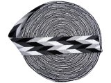 50mm taśma nośna ESPANA 02 cena za 1m BLACK AND WHITE 5cm dwustronna do toreby plecaka na uszy rączki pasek taśmy nośne