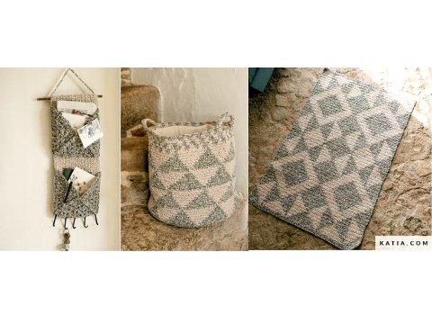 HOME COTTAGE 209 PINK ECRU od KATIA 200g 140m 3mm sznurek na letnie projekty torby dywany poduszki siatki vintage