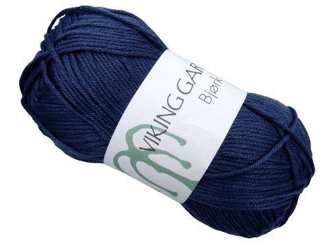 BJORK włóczka 525 GRANATOWA Viking Garn 50g 147m bambusowa cienka z połyskiem sklep z włóczkami