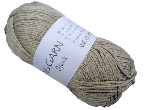 BJORK włóczka 505 BEŻ SZARY LEN Viking Garn 50g 147m bambusowa cienka z połyskiem sklep z włóczkami Warszawa