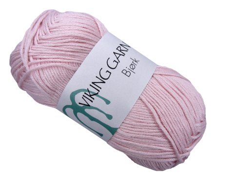 BJORK włóczka 565 RÓŻ SŁODKI  Viking Garn 50g 147m bambusowa cienka śliska z połyskiem tylko w Goldpol