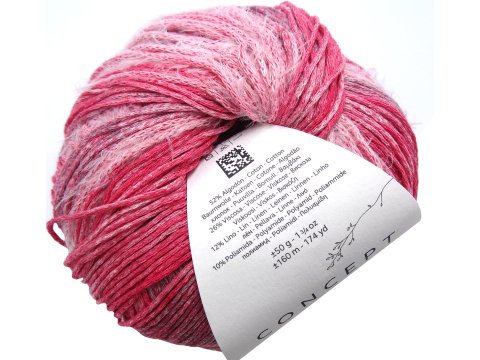 LUA włóczka 107 KORAL MELANŻ Katia 50g 160m mix eco bawełny wiskozy lny włóczki Kati największy wybór w Warszawie