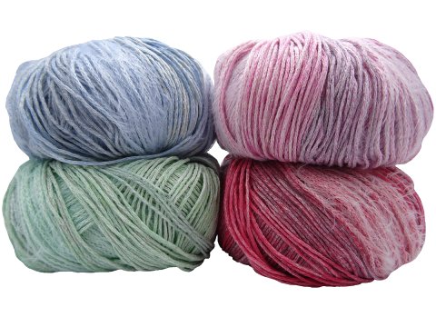 LUA włóczka 107 KORAL MELANŻ Katia 50g 160m mix eco bawełny wiskozy lny włóczki Kati największy wybór w Warszawie