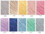 EUNOIA włóczka 104 FIOLET MELANŻ Katia 50g 160m mix bawełny wełny włóczki Kati największy wybór w Warszawie