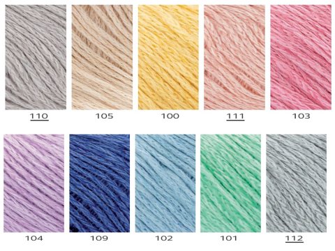 EUNOIA włóczka 101 ZIELONY MELANŻ Katia 50g 160m mix bawełny wełny włóczki Kati największy wybór w Warszawie