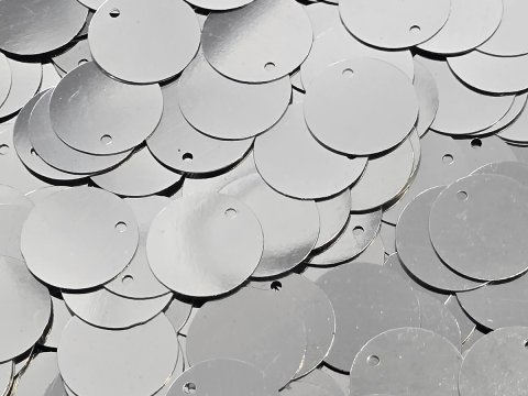 Cekiny kółka 15mm 1 SREBRNE rybia łuska cena za hurt 2500g 2,5kg sklep z cekinami największy wybór Warszawa