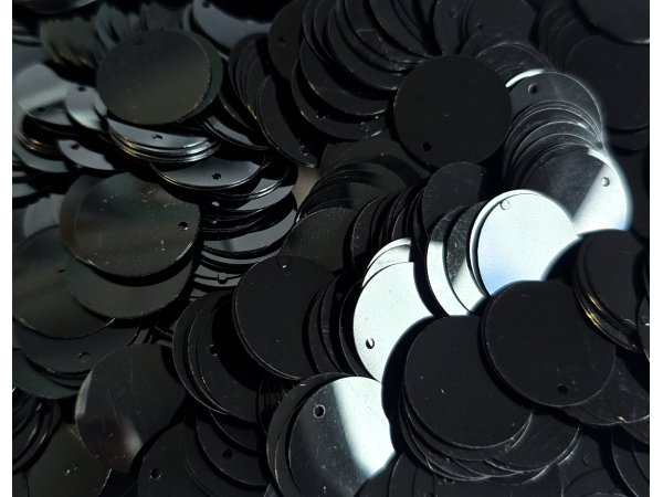 Cekiny kółka 20mm 31 CZARNE rybia łuska cena za 100g  sklep z cekinami największy wybór Warszawa