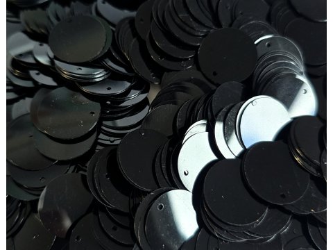 Cekiny kółka 20mm 31 CZARNE rybia łuska cena za 100g  sklep z cekinami największy wybór Warszawa