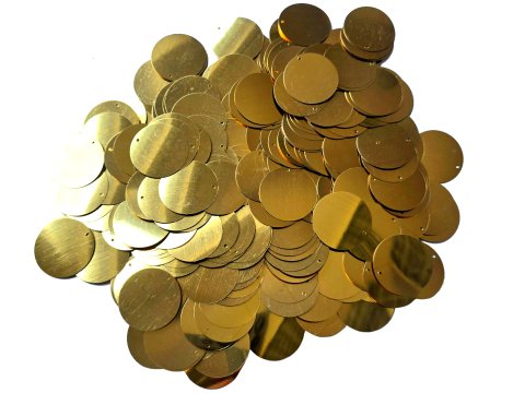 Cekiny kółka 20mm 6 ZŁOTE rybia łuska cena za 100g  sklep z cekinami największy wybór Warszawa
