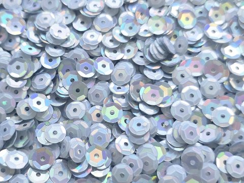 Cekiny kółka 6mm 100g hologram exotic D30 Srebrny lodowy cena detaliczna 100g sklep z cekinami największy wybór Warszawa