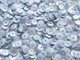 Cekiny kółka 6mm 100g hologram exotic D30 Srebrny lodowy cena detaliczna 100g sklep z cekinami największy wybór Warszawa