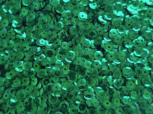 Cekiny kółka 6mm 100g metallic 4 Zielony Trawa cena detaliczna 100g sklep z cekinami największy wybór Warszawa