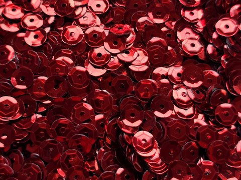 Cekiny kółka 6mm 100g metallic 3 Czerwony red cena detaliczna 100g sklep z cekinami największy wybór Warszawa
