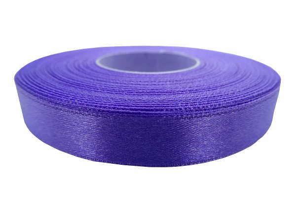 12mm wstążka atłasowa 114 Fiolet Lawenda rolka 25m 100% nylon satynowa ozdobna na kokardki dekorację świąteczne