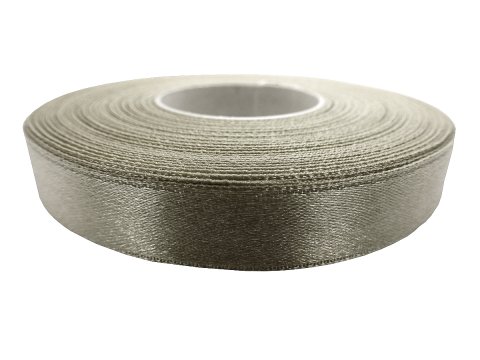 12mm wstążka atłasowa 186 Beżowy Zimny rolka 25m 100% nylon satynowa ozdobna na kokardki dekorację świąteczne