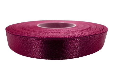 12mm wstążka atłasowa 187 Bordo Amarant rolka 25m 100% nylon satynowa ozdobna na kokardki dekorację świąteczne