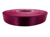 12mm wstążka atłasowa 187 Bordo Amarant rolka 25m 100% nylon satynowa ozdobna na kokardki dekorację świąteczne