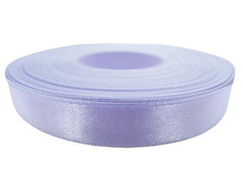 12mm wstążka atłasowa 112 Jasny Fiolet rolka 25m 100% nylon satynowa ozdobna na kokardki dekorację świąteczne