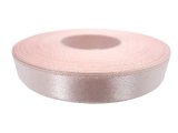 12mm wstążka atłasowa 123 Łosoś Zgaszony rolka 25m 100% nylon satynowa ozdobna na kokardki dekorację świąteczne