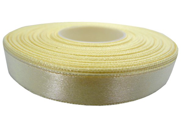 12mm wstążka atłasowa Z266 Ciemne Ecru Słomkowy Beż rolka 25m 100% nylon satynowa ozdobna na kokardki dekorację świąteczne