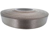 12mm wstążka atłasowa Z282 Beż Zimny rolka 25m 100% nylon satynowa ozdobna na kokardki dekorację świąteczne