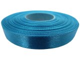 12mm wstążka atłasowa Z208 Turkus rolka 25m 100% nylon satynowa ozdobna na kokardki dekorację świąteczne