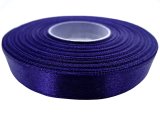 12mm wstążka atłasowa Z189 Indygo NiebieskiFiolet rolka 25m 100% nylon satynowa ozdobna na kokardki dekorację świąteczne