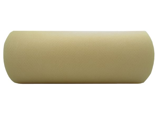 Tiul 15cm Beż Nude Cielisty rolka 25y czyli 22,86m tutu na pompony kokardy dekoracje imprezy ślubne