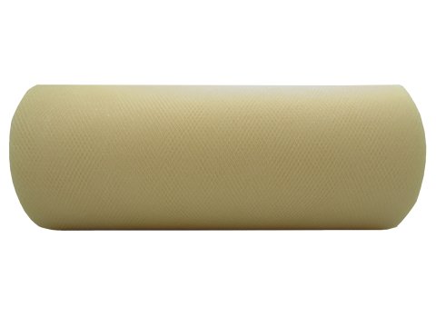 Tiul 15cm Beż Nude Cielisty rolka 25y czyli 22,86m tutu na pompony kokardy dekoracje imprezy ślubne