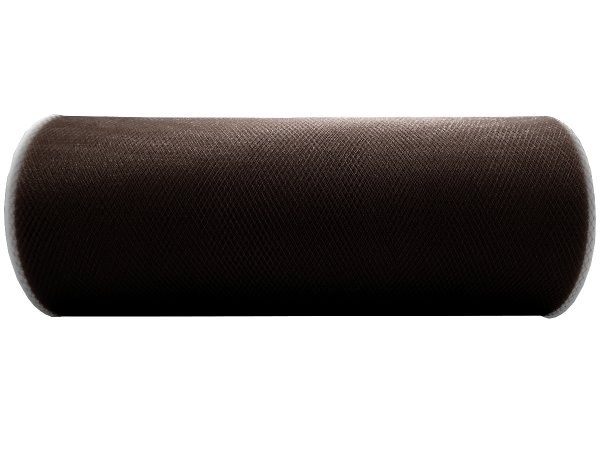 Tiul 15cm Brąz Gorzka Czekolada rolka 25y czyli 22,86m tutu na pompony kokardy dekoracje imprezy ślubne