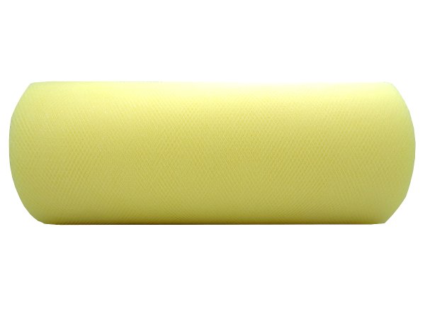 Tiul 15cm Żółty Wanilia rolka 25y czyli 22,86m tutu na pompony kokardy dekoracje imprezy ślubne