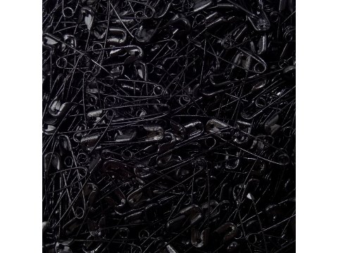 Agrafki 22mm "00" 60szt CZARNE agrafka luzem krawieckie metalowe na imprezy sportowe festyny importer Goldpol Warszawa