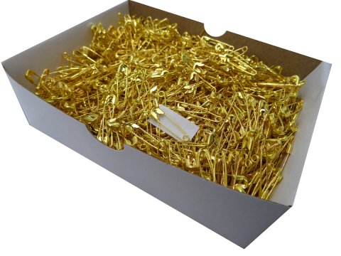 Agrafki 22mm "00" 60szt ZŁOTE agrafka luzem krawieckie metalowe na imprezy sportowe festyny największy wybór Goldpol Warszawa