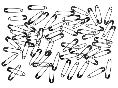 Agrafki 18mm "000" CZARNE 1728szt agrafka luzem do numerów startowych od importera