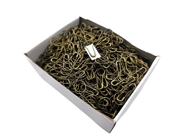 Agrafki odzieżowe 22mm ANTIC GOLD 1000szt agrafka do metek znaczniki krawieckie biurowe hurtownia GOLD-POL Warszawa