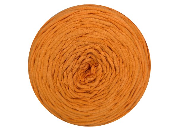 Spaghetti cotton POMARAŃCZOWY ZGASZONY cena za 1 sztukę około 120m włóczka z recyklingu t-shirt nici bawełna s