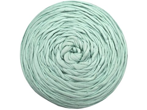 Spaghetti cotton MIĘTOWY SPŁOWIAŁY  cena za 1 sztukę około 120m włóczka z recyklingu t-shirt nici bawełna sklep w
