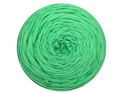 Spaghetti cotton ZIELONY MIĘTA cena za 1 sztukę około 120m włóczka z recyklingu t-shirt nici bawełna sklep