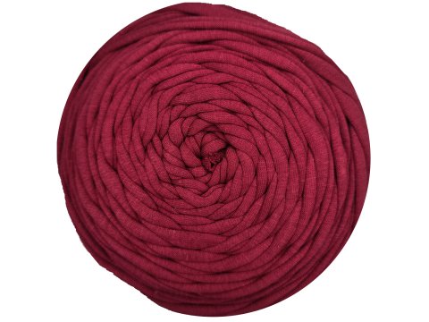Spaghetti cotton BORDO CZEREŚNIA cena za 1 sztukę około 120m włóczka z recyklingu t-shirt nici bawełna