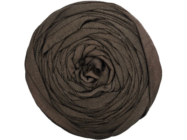 Spaghetti cotton BRĄZ ZGASZONY cena za 1 sztukę około 120m włóczka z recyklingu t-shirt nici bawełna s
