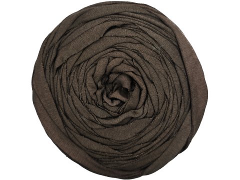 Spaghetti cotton BRĄZ ZGASZONY cena za 1 sztukę około 120m włóczka z recyklingu t-shirt nici bawełna s
