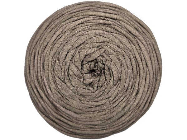 Spaghetti cotton BEŻ ZIMNY LATTE cena za 1 sztukę około 120m włóczka z recyklingu t-shirt nici bawełna s