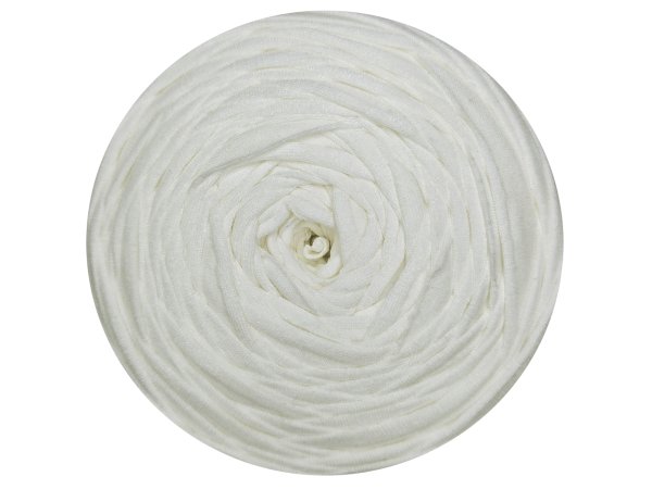 Spaghetti cotton ECRU KREM cena za 1 sztukę około 120m włóczka z recyklingu t-shirt nici bawełna